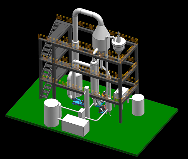 MVR蒸發器三維設計 MVR蒸發器三維設計